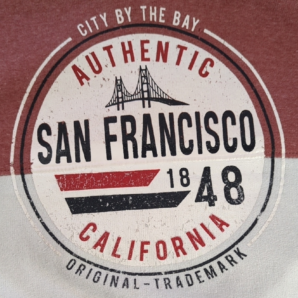 Pink, Grey and White Colorblock Hoodie San Francisco... Amazing Hoodie... - Picture 12 of 14
